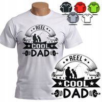 KOSZULKA T-SHIRT MĘSKI WZORY DO WYBORU - REEL COOL DAD - L