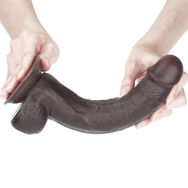 9.0'' sliding skin dual layer dong - black zdjęcie 3