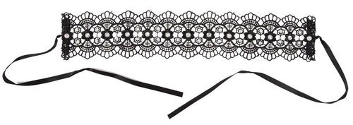embroidered choker+rhinestones na Arena.pl