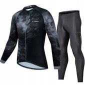 Strój Rowerowy Komplet Kolarski Bluza Getry Legginsy Spodnie Ocieplany 6XL