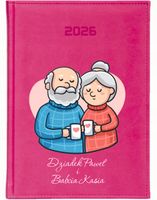 KALENDARZ A5 2026 DZIENNY NADRUK terminarz prezent dla babci dziadka