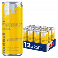 RED BULL Napój Energetyczny Tropical owoce tropikalne 12x250ml ZESTAW