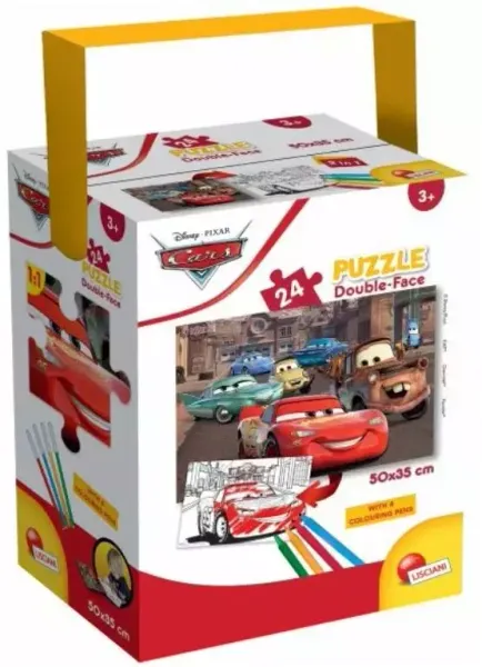 Puzzle w tubie 24 elementy. Auta zdjęcie 1