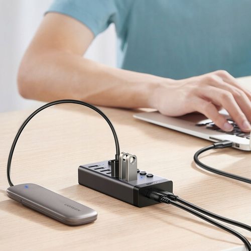 UGREEN HUB USB AKTYWNY ADAPTER ROZDZIELACZ 7w1 USB/ USB C - PD 7x USB A 3.0 na Arena.pl