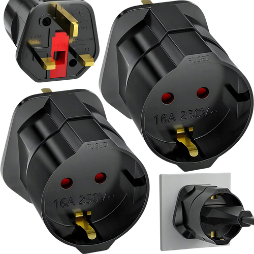2X Adapter gniazdka Wtyczka przejściówka EU-UK PL Polska Anglia Cypr na Arena.pl
