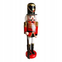 DUŻY DZIADEK DO ORZECHÓW zawieszka figurka ŻOŁNIERZYK 30 cm DREWNO