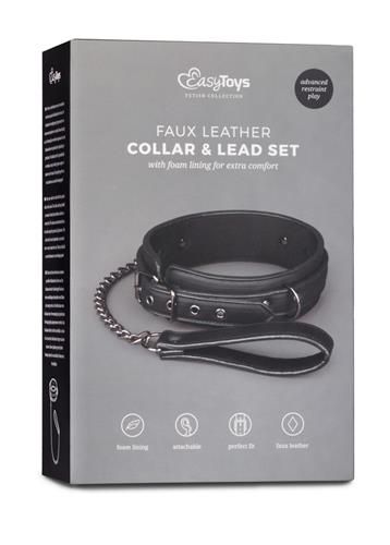 Wiązania-Fetish collar with leash zdjęcie 1