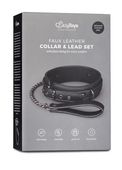 Wiązania-Fetish Collar With Leash