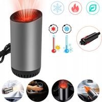 PRZENOŚNY WENTYLATOR 12V GRZEJNIK SAMOCHODOWY NAGRZEWNICA DMUCHAWA NA SZYBE