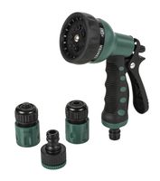 Pistolet zraszający do węża zraszacz 7w1 3 złączki