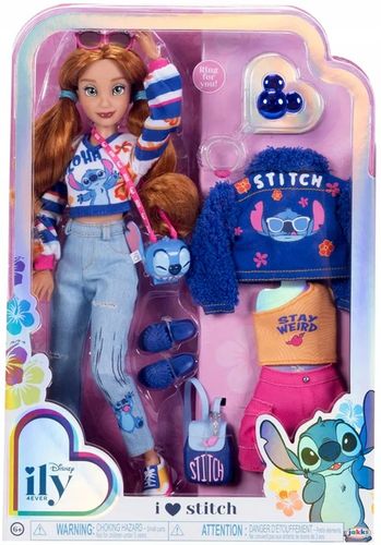DISNEY ILY 4EVER MODNA LALKA 30 CM Z MOTYWEM STITCH + AKCESORIA 10+ ELEM na Arena.pl