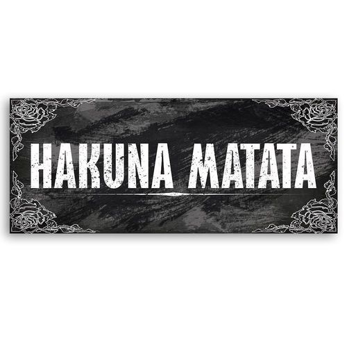 Obraz na płótnie – Canvas, Napis hakuna matata 90x30 na Arena.pl