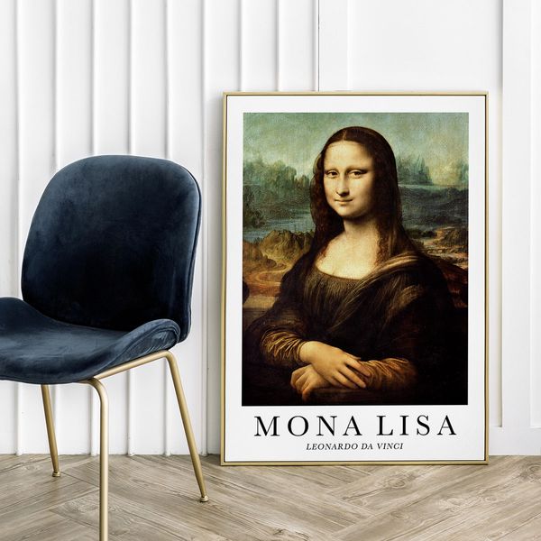 Plakat mona lisa da vinci 50x70 cm zdjęcie 5
