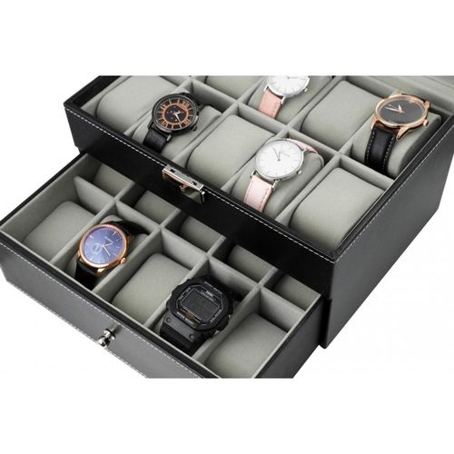szkatułka pudełko na 20 zegarków z szuflada pd46 na Arena.pl