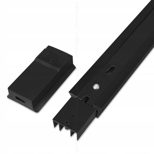 Zestaw 3x SPOT REFLEKTOR RUCHOMY CZARNY NA GU10 + SZYNOPRZEWÓD Szyna na Arena.pl