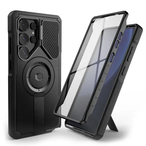 Etui Tech-Protect Kevlar MagSafe+ na Samsung Galaxy S25 Ultra - czarne na Arena.pl