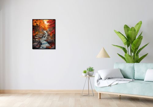 Plakat 50x65cm Jesienne Wodospady na Arena.pl