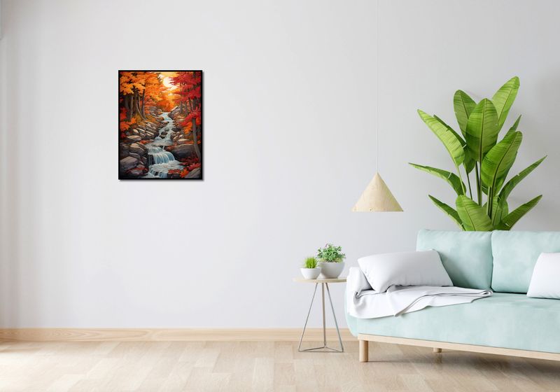 Plakat 50x65cm Jesienne Wodospady zdjęcie 4