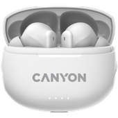 canyon słuchawki dokanałowe tws-8  enc białe