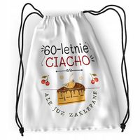 Plecak Urodziny 60 60Te Sportowy Szkolny Worek Z Nadrukiem Ze Zdjęciem