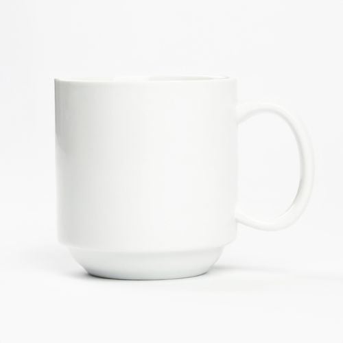 KUBEK PORCELANOWY BIAŁY 350ML Z UCHEM DO KAWY HERBATY UNIWERSALNY na Arena.pl