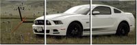 30 90CM OBRAZ 3 ELEM MUSTANG GT V8 BRETT LEVIN ŚCIENNY PŁOTNO DRUK