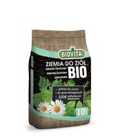 ZIEMIA BIO GOTOWE PODŁOŻE DO WYSIEWU UPRAWY EKOLOGICZNEJ ZIÓŁ 10L BIOVITA