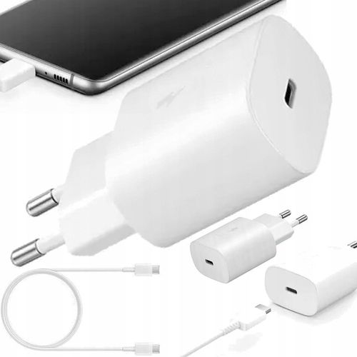 ZESTAW | SZYBKA ŁADOWARKA SIECIOWA USB TYPE-C + KABEL TYPE C | PD20W 3000mA na Arena.pl