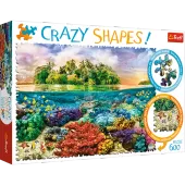 Puzzle 600 elementów. Crazy Shapes! Tropikalna wyspa