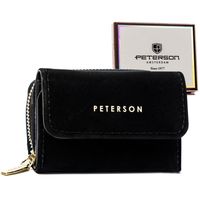 stylowy portfel damski z gładkiej skóry ekologicznej - peterson