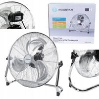 Wentylator Podłogowy Wiatrak 100W Cyrkulator 3 Łopatki Przełącznik Aigostar