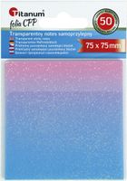 notes samoprzylepny transparentne, z polipropylenu mix 50k 75x75