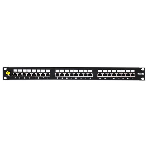 Patch panel 19'' Netrack 24-porty kat. 5e FTP, z półką zdjęcie 3