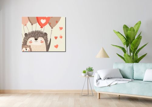 Obraz 90x70cm Uśmiech Jeżykowej Rodziny na Arena.pl