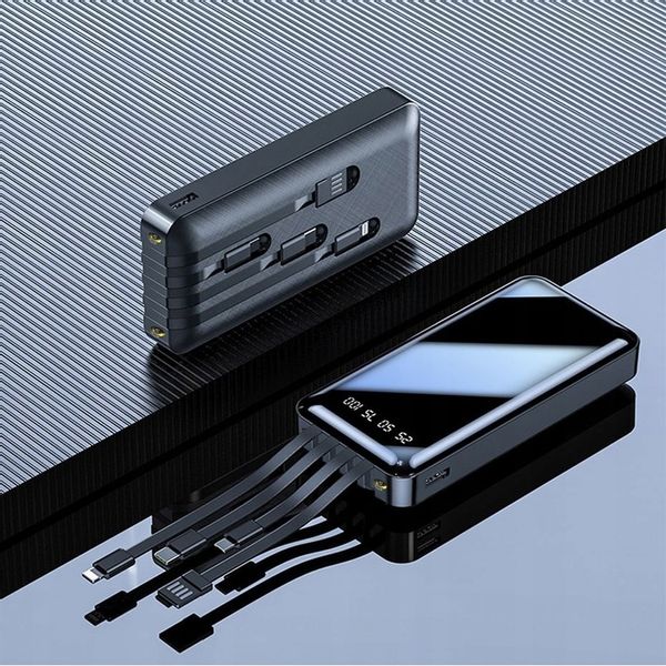 POWER BANK ŁADOWARKA 2,1A 4x KABLE 10000 mAh zdjęcie 3