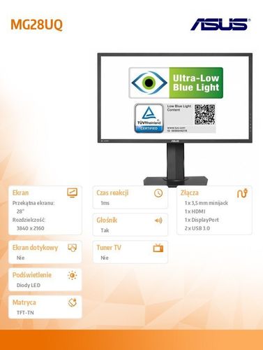 Asus 28'' MG28UQ na Arena.pl