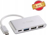 HUB ADAPTER USB G-TING 4w1 DO MACKBOOKA WIELOPORT 3X USB 1X USB-C