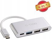 HUB ADAPTER USB G-TING 4w1 DO MACKBOOKA WIELOPORT 3X USB 1X USB-C