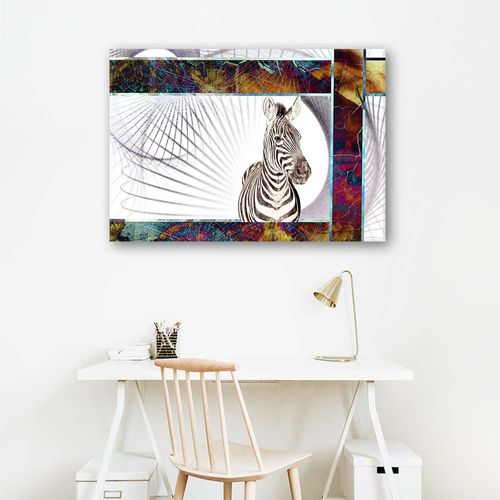 Obraz na płótnie, Intrygująca zebra, 1-częściowy 60x40 na Arena.pl