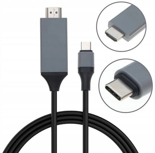 KABEL ADAPTER USB-C 3.1 HDMI 4K MHL TV do Telefonów Samsung DEX Macbook 2m na Arena.pl