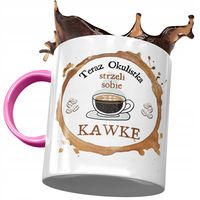 Kubek Różowy Dla Okulistki Strzeli Sobie Kawkę Z Nadrukiem Ze Zdjęciem