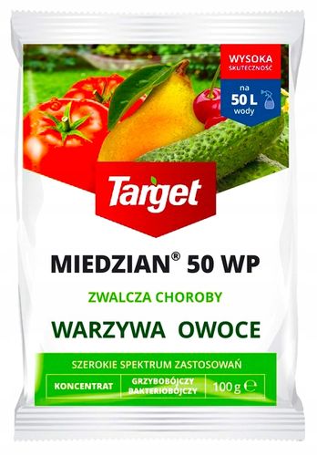 TARGET MIEDZIAN 50WP ZWALCZA CHOROBY WARZYW OWOCÓW PREPARAT na Arena.pl