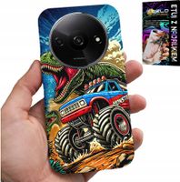 ETUI DO XIAOMI REDMI A3 -DINOZAUR W MONSTERTRUCKU WZORY DLA DZIECI