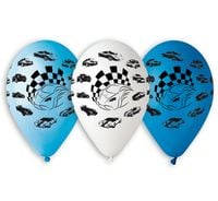 balony 5szt samochody 12'' gb/pg31