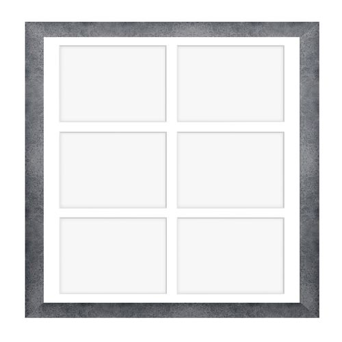 Ramka na 6 zdjęć Hekla 40x40x6 MDF galeria beton 1szt. na Arena.pl