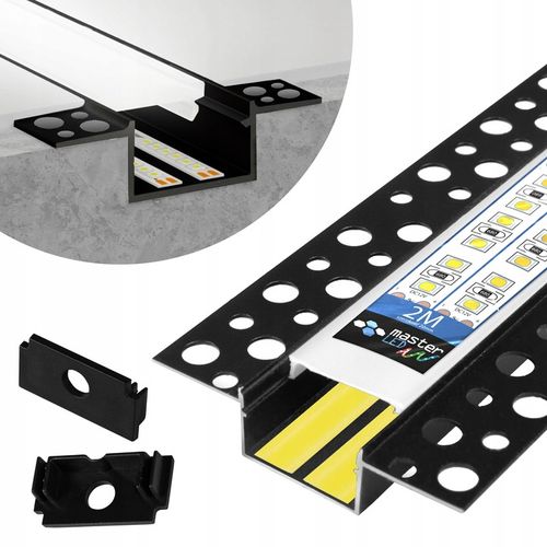 Profil LED Aluminiowy Do Płyt GK Gipsowych 20mm Wpuszczany Regips 2m na Arena.pl