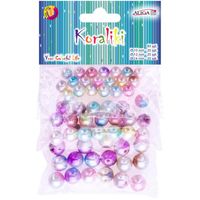 Koraliki plastikowe PJ-9500 mix kol. i rozm. 9500