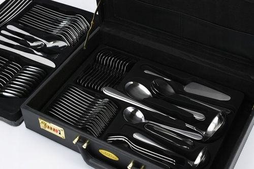 KOMPLET SZTUĆCÓW 72 EL WALIZKA DLA 12 OSÓB zestaw srebrne sztućce na Arena.pl