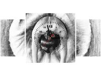 80X40CM ZEGAR BALETNICA CZERNI BIELI OBRAZ