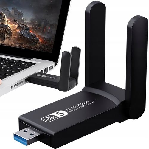 KARTA SIECIOWA WIFI WI-FI ADAPTER USB 3.0 1300Mbps 5GHz 2 TRYBY AP na Arena.pl